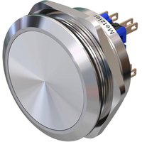 Metzler - Drucktaster 40mm - IP67 IK10 - Edelstahl - 2-polig - Flach - Lötkontakte