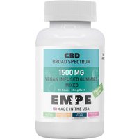 CBD Broad Spectrum Infused Vegan Gummies 50mg Mixed Flavors
