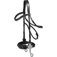 Waldhausen Trensenzaum X-Line Hackamore, schwarz – VB Waldhausen Trensenzaum X-Line Hackamore, schwarz – VB