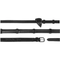 Dy’on 1/2“ (13mm) Gummizügel mit 7 Lederstegen, Warmblut Working by Dyon – Schwarz Dy’on 1/2“ (13mm) Gummizügel mit 7 Lederstegen, Warmblut Working by Dyon – Schwarz
