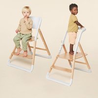 Ergobaby Evolve Kleinkindstuhl und Lernturm Set: Natural Wood