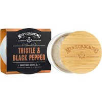 Scottish Fine Soaps, Scottish Fine Soaps Men's Grooming Thistle & Black Pepper Shave Soap & Bowl Set 100g Scottish Fine Soaps, Scottish Fine Soaps Men's Grooming Thistle & Black Pepper Shave Soap & Bowl Set 100g