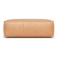 Extrasoft Low Profile Modular Block Sofa | Armrest Element (S) / Vegan Leather-Distressed Tan Brown