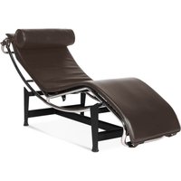 Corbusier Chaise Lounge Chair Aniline Leather-Dark Brown
