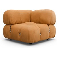 Mario Bellini Sofa | Corner Module Vegan Leather-Distressed Tan Brown