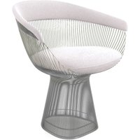 Warren Platner Armchair - Chrome Base Cashmere-Snow White