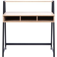 Click to view product details and reviews for Aldan Compact Two Tier Workstation With Stylish Feature Frame And Upper Storage Shelf Black Frame Oak Finish. Click to view product details and reviews for Aldan Compact Two Tier Workstation With Stylish Feature Frame And Upper Storage Shelf Black Frame Oak Finish.