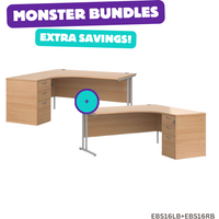 Click to view product details and reviews for Bundle Maestro 25 Left Hand And Right Ergonomic Desk 1600mm Each With Silver Cantilever Frame And Desk High Pedestals Beech. Click to view product details and reviews for Bundle Maestro 25 Left Hand And Right Ergonomic Desk 1600mm Each With Silver Cantilever Frame And Desk High Pedestals Beech.