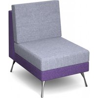 Lyric modular soft seating chair with no arms and metal legs - made to order Lyric modular soft seating chair with no arms and metal legs - made to order