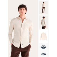 Dockers® Men's Slim Fit Icon Button Up Shirt Beige FW26