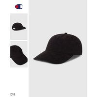Champion Cotton Twill Baseball Cap With Central Logo Black Hats Unisex FW26