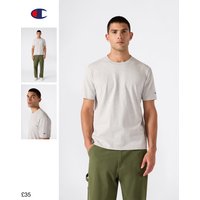 Champion Men’s Heavy Cotton Basic T-shirt With C Logo Off-white Man FW26
