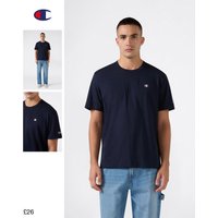 Champion Men’s Cotton T-shirt With C Logo Dark Blue Man FW26