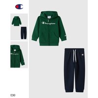 Champion Baby Hooded Full Zip Fleece Sweatsuit Icons Bright Green Tracksuits Boy FW26