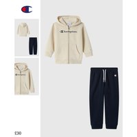 Champion Baby Hooded Full Zip Fleece Sweatsuit Icons Beige Tracksuits Boy FW26