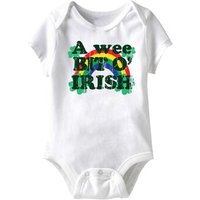A Wee Kit O' Irish Funny Baby Romper White Infant Babies Creeper