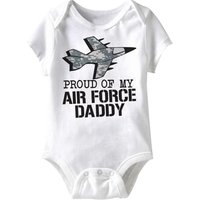 Air Force Daddy Funny Baby Romper White Infant Babies Creeper