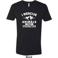 Animal Rescue Mens V-Neck Shirt