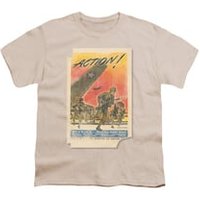 Army Shirt Kids Action Poster Cream T-Shirt