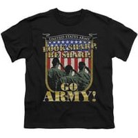 Army Shirt Kids Look Sharp Black T-Shirt