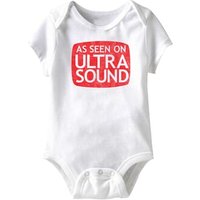 As Seen On Ultra Sound Funny Baby Romper White Infant Babies Creeper