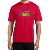Autism Awareness Puzzle Pieces Dry Wicking T-shirt