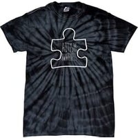 Autism Awareness White Puzzle Spider Tie Dye T-shirt