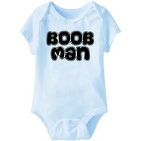Baby Funny Romper Boob Man Infant Light Blue Babies Creeper