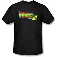 Back To The Future III Kids T-shirt Movie Logo Black Shirt Tee Youth