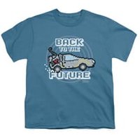 Back To The Future Shirt Kids 8 Bit Future Slate Youth Tee T-Shirt