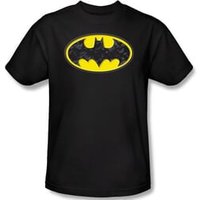 Batman Kids T-Shirt - Bats In Logo Youth Black Tee