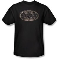 Batman Kids T-Shirt - Bio Mech Bat Shield Youth Black Tee