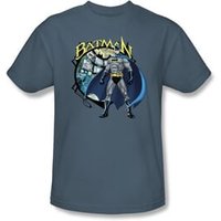 Batman Kids T-Shirt - Joker Case Files Youth Slate Blue Tee