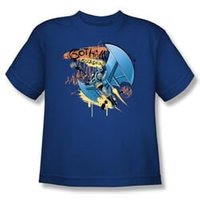 Batman Kids T-Shirt - Knight Flight Youth Royal Blue Tee