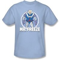 Batman Kids T-Shirt - Mr Freeze Supervillian Youth Light Blue Tee
