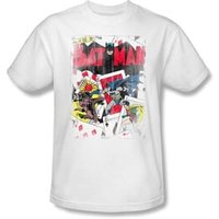 Batman Kids T-Shirt - Number 11 Distressed Youth White Tee