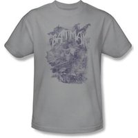 Batman Kids T-Shirt - Pencil Bat Collage Youth Silver Tee
