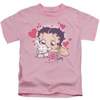 Betty Boop Kids Shirt Puppy Love Pink T-Shirt