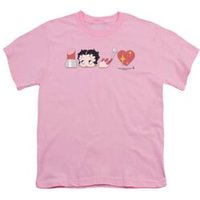 Betty Boop Kids Shirt Symbols Pink T-Shirt