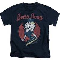 Betty Boop Kids Shirt Team Boop Navy Blue T-Shirt