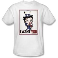 Betty Boop Kids T-shirt Auntie Boop Youth White Tee Shirt