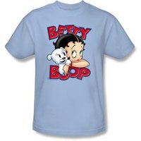 Betty Boop Kids T-shirt Forever Friends Youth Light Blue Tee Shirt