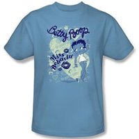 Betty Boop Kids T-shirt Miss Behavin Youth Carolina Blue Tee Shirt