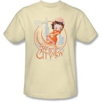 Betty Boop Kids T-shirt The Windy City Youth Cream Tee Shirt