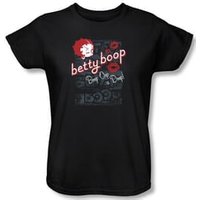 Betty Boop Ladies T-shirt Boop Oop Black Tee Shirt