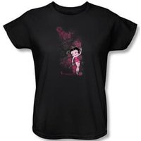 Betty Boop Ladies T-shirt Cutie Black Tee Shirt