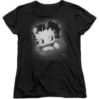 Betty Boop Womens Shirt Vintage Star Black T-Shirt