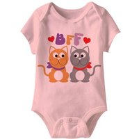 BFF Funny Baby Romper Pink Infant Babies Creeper