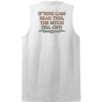 Biker Shooter T-Shirt The Bitch Fell Off White Muscle Shirt