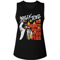 Billy Joel Long Didn't Start The Fire Ladies Sleeveless Tee Shirt - Black